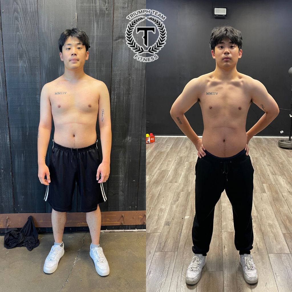 Ray : 2 Month Transformation. lost 12 lbs gained 5