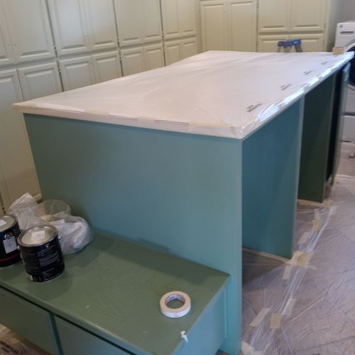 Before Island cabinet