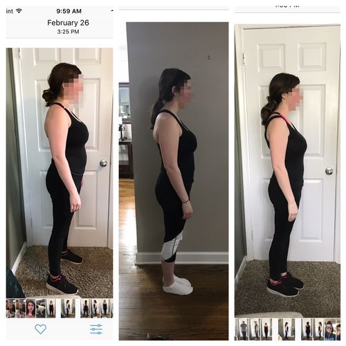 Nutrition only client with amazing results over ju
