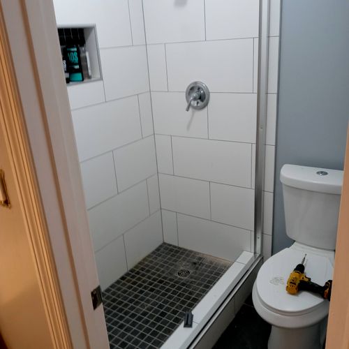 installation of shower sliding door