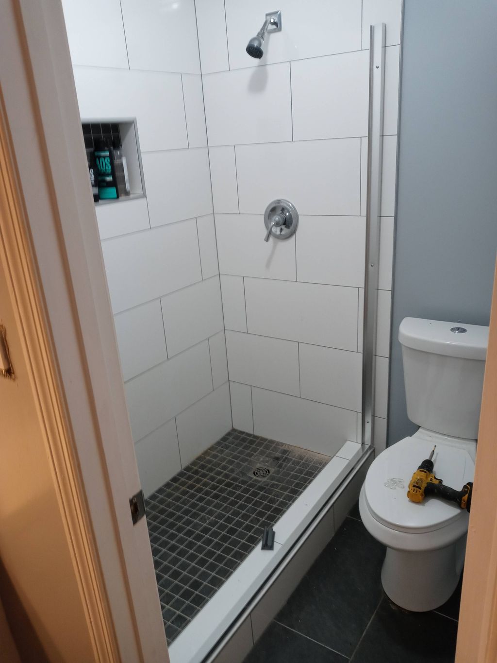 installation of shower sliding door