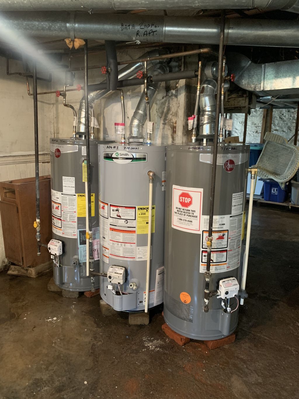 3 old tanks to 3 new tanks - same day service- 1 d