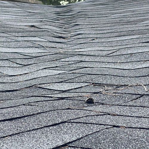Improper roofing installation