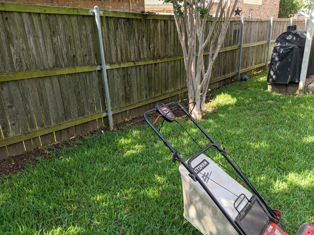 Before pressure wash