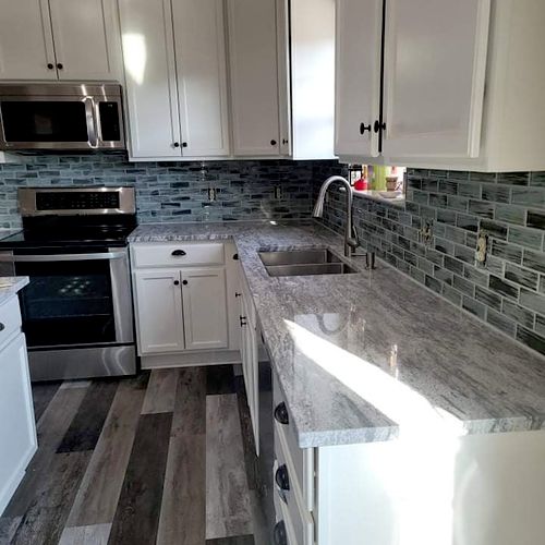 He did a great job on my backsplash in my kitchen 