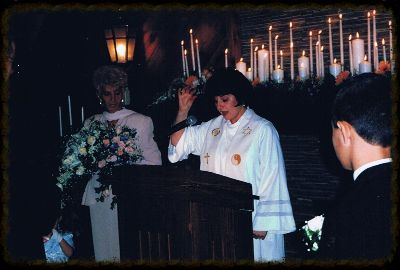 Officiant at Podium