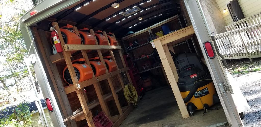 One of our trailers getting an inventory check and