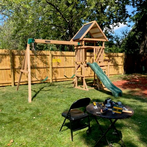 Did a great job assembling my daughters jungle gym