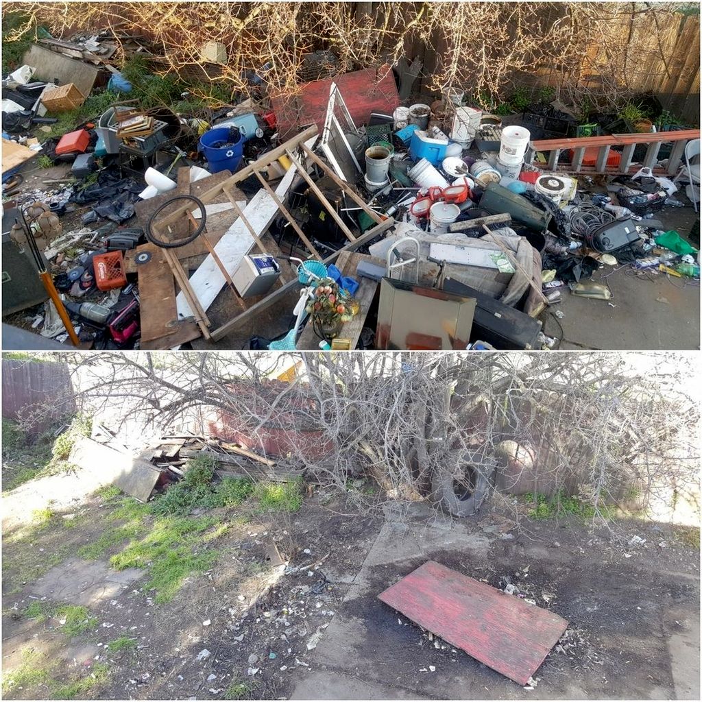One of our large real estate clean outs 1× 30 yard