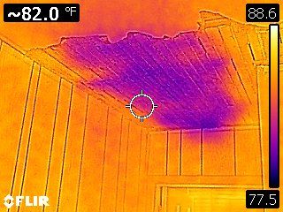 We use thermal imaging to detect moisture where yo