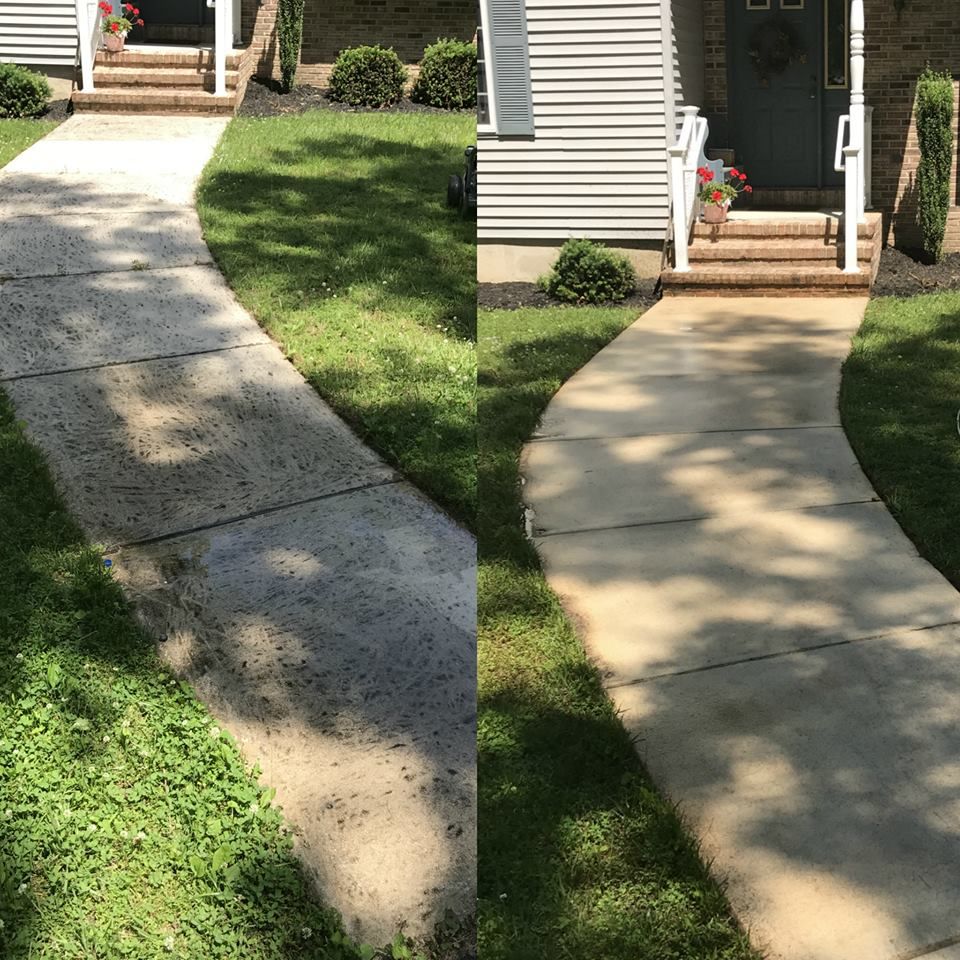 Powerwashing Before & After