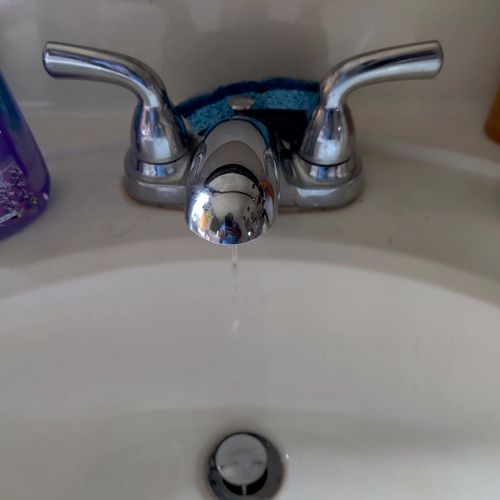 Before replacing leaking faucet