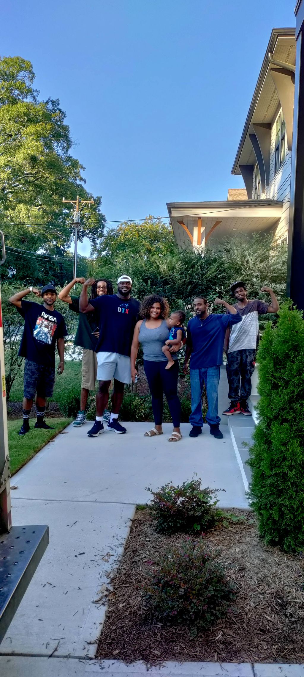 GREAT FAMILY TO MEET TAYLOR MOTON #72 PANTHER'S