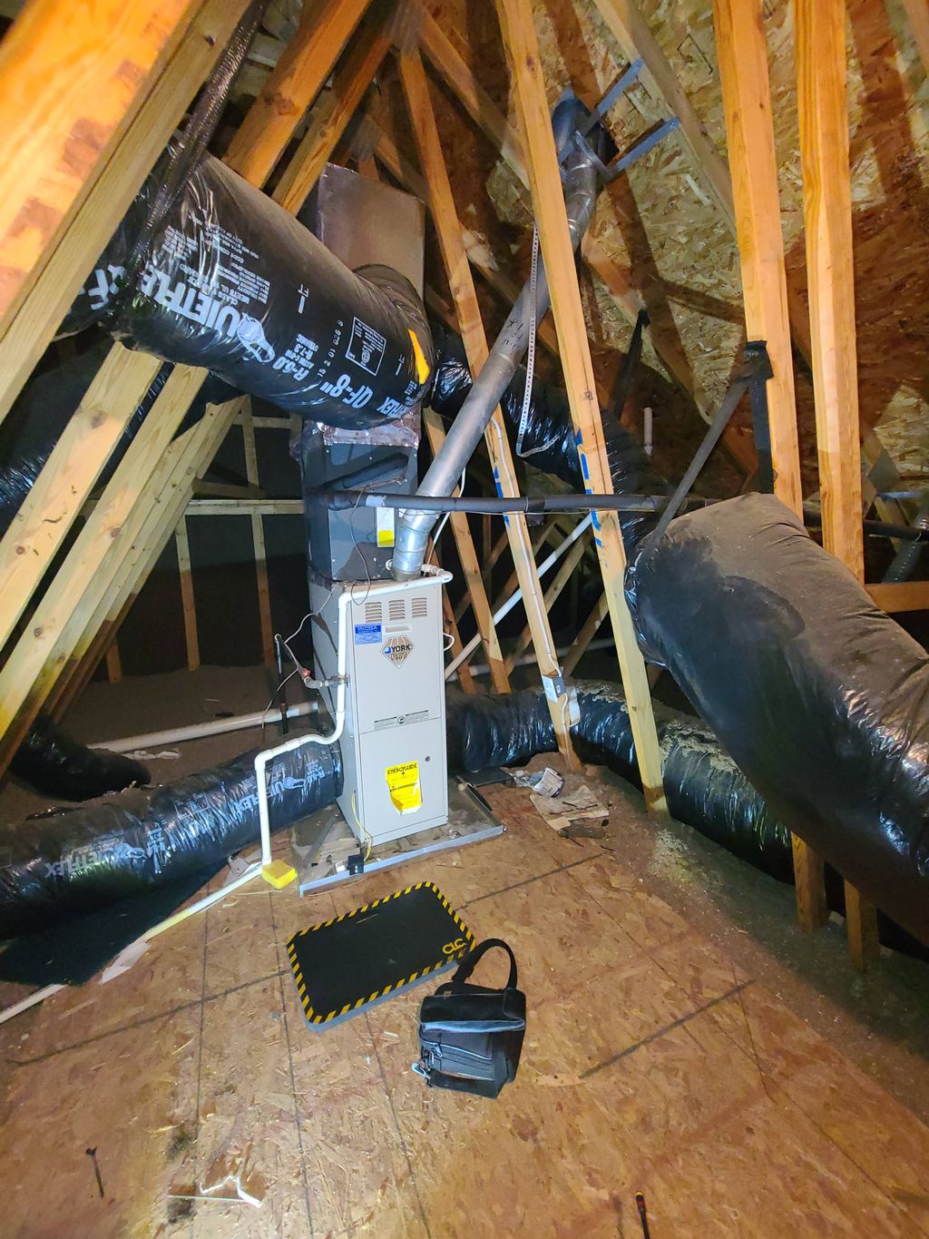 Attic Furnace was not standing flame with no flame