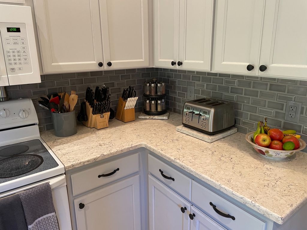 The two guys who installed my kitchen backsplash (