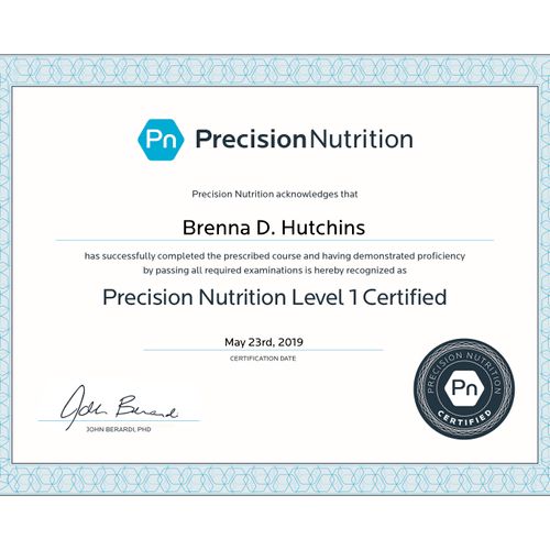Nutrition Certification