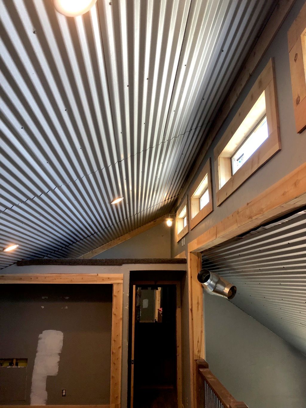 Custom molding job around door, windows, and entry