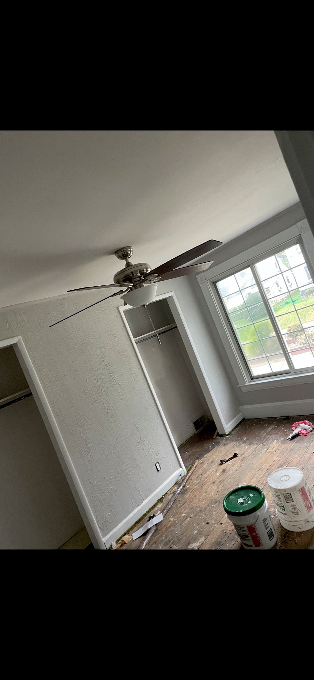 Installed ceiling fan 