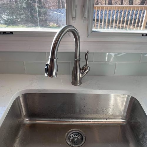 Hired Daniel to install a kitchen sink. He was ver