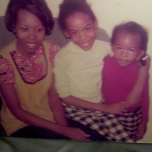 Me - in the middle. Mom on the left who nurtured m