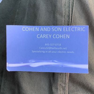 Avatar for Cohen and Sons Electric