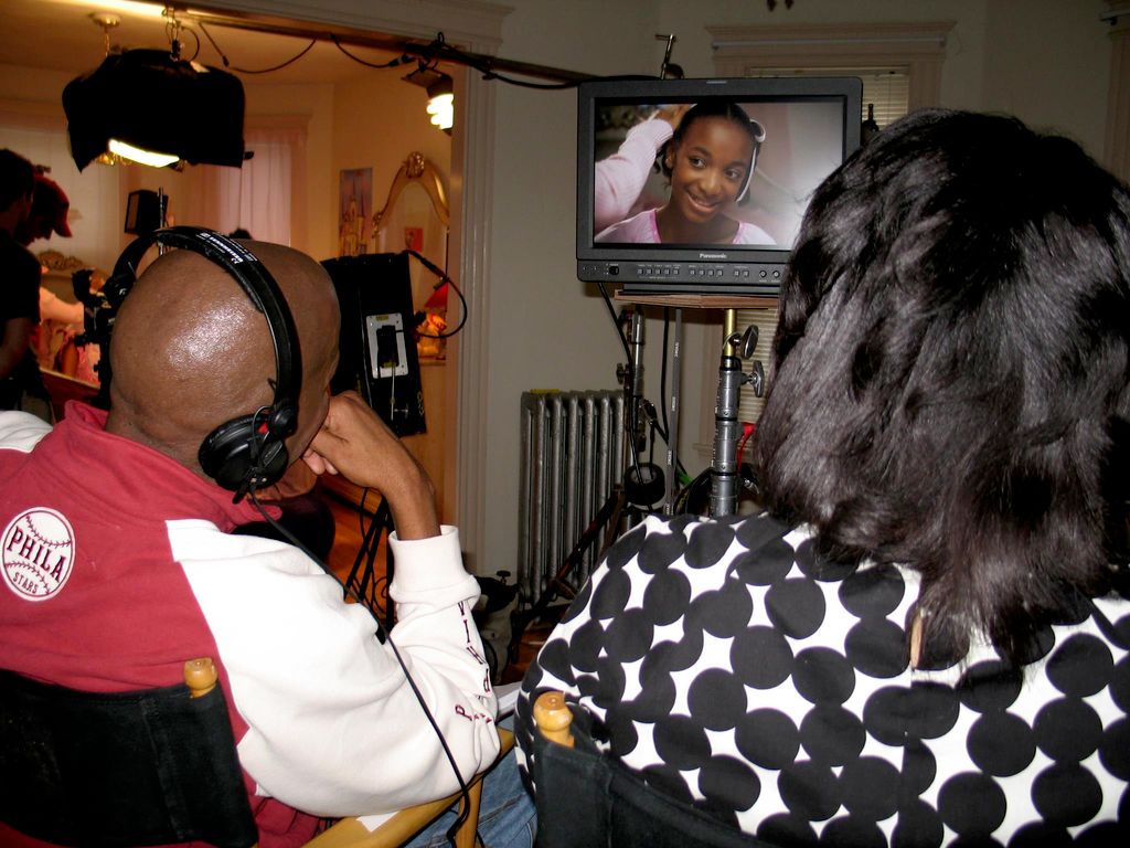 Directing a scene from my movie trailer, Empty Kit