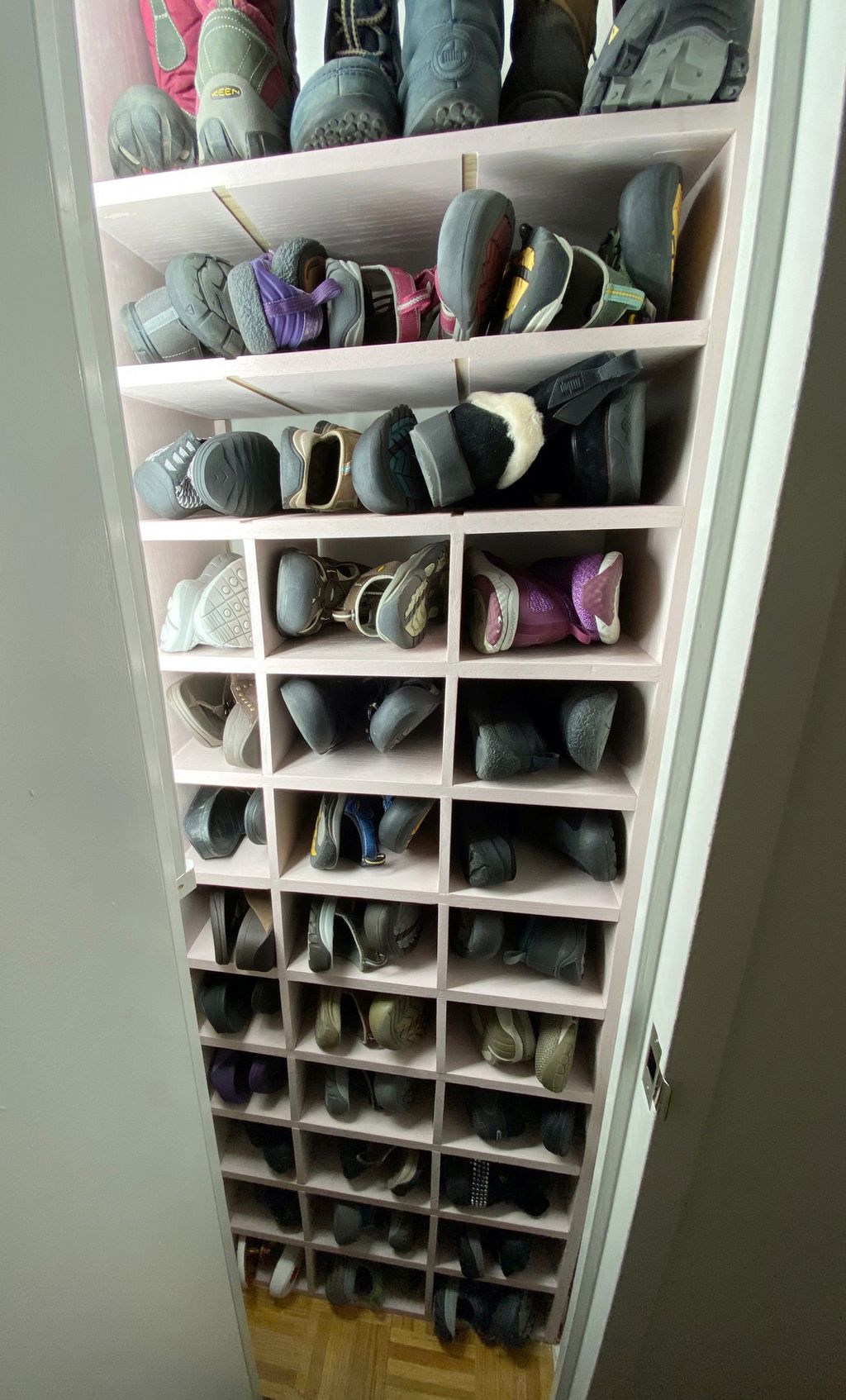 Bespoke custom shoe closet