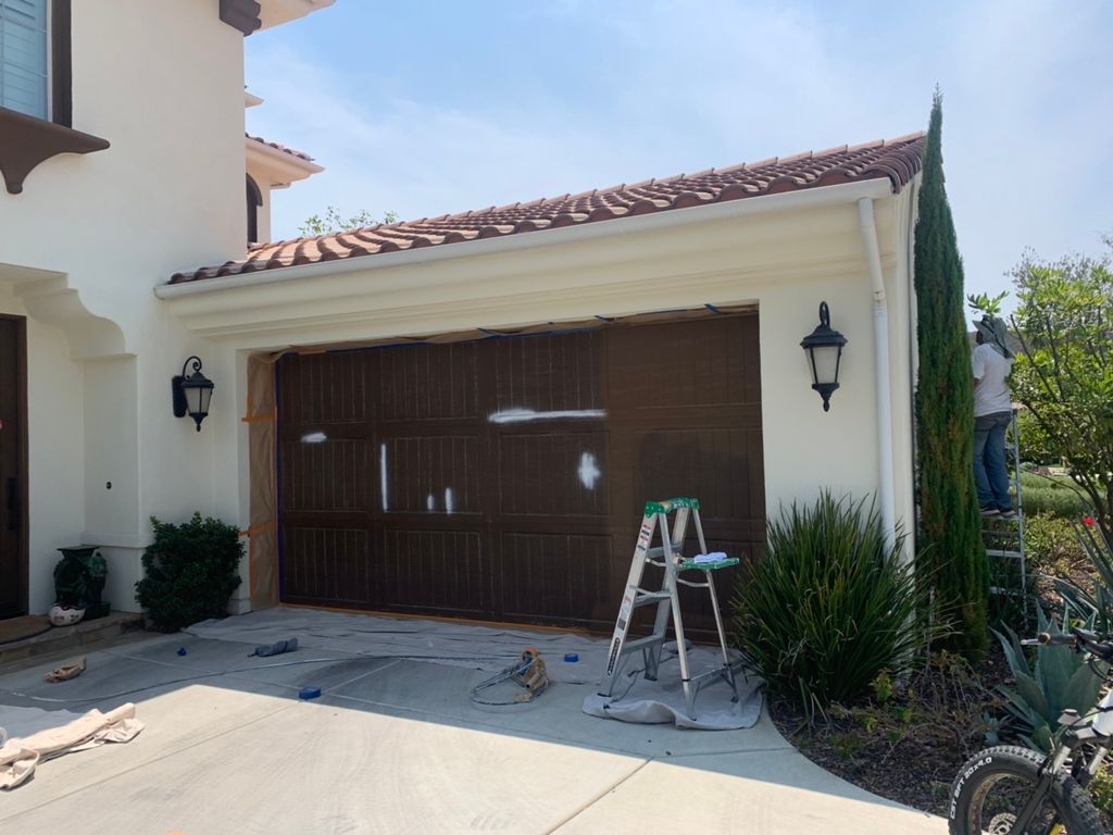 Prepping garage door 