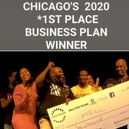 I won 1st Place out of 150 Business competitors, with my Para-Military Youth mentoring,  landscaping business to Deter the  youth violence in Chicago 