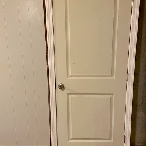 I hired Charles to install a door where there was 