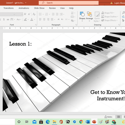 Online Piano teaching Sample.