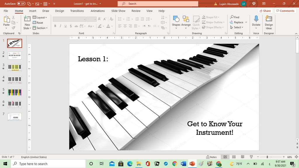 Online Piano teaching Sample.