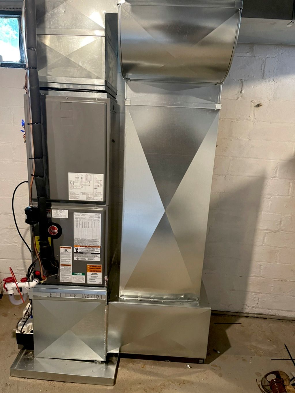 Full installation ductwork included 