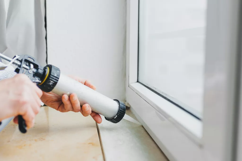 caulking windows