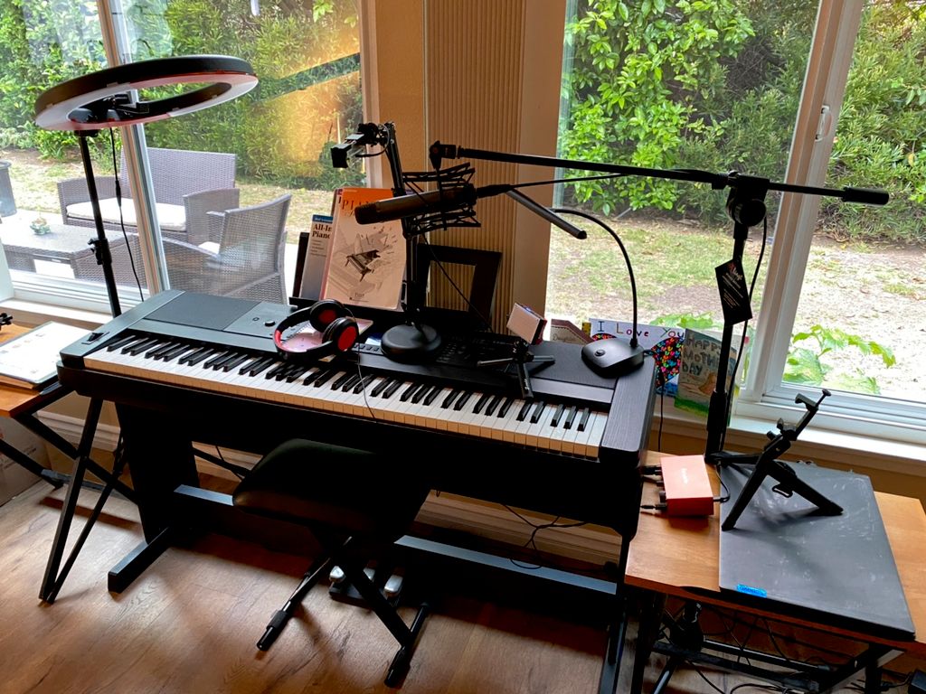 My teaching set up for Zoom