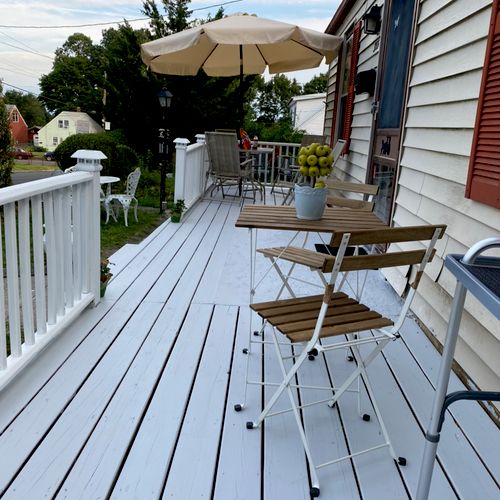 Here, we built a deck for this lovely home.