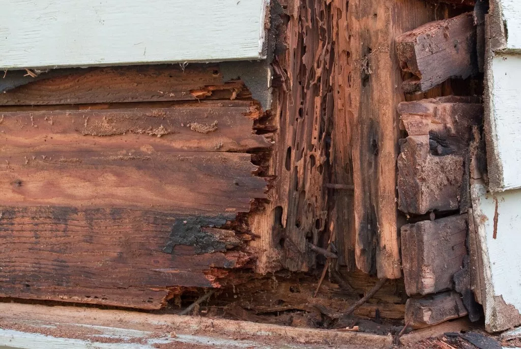 rotted wood
