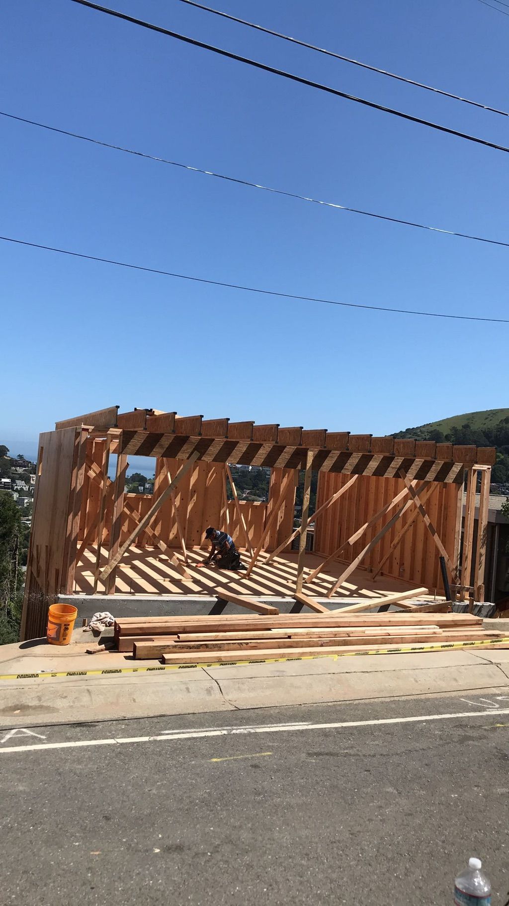ADU of a two car garage with two windows