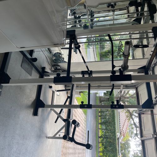 Was on time and built my home gym fast and efficie