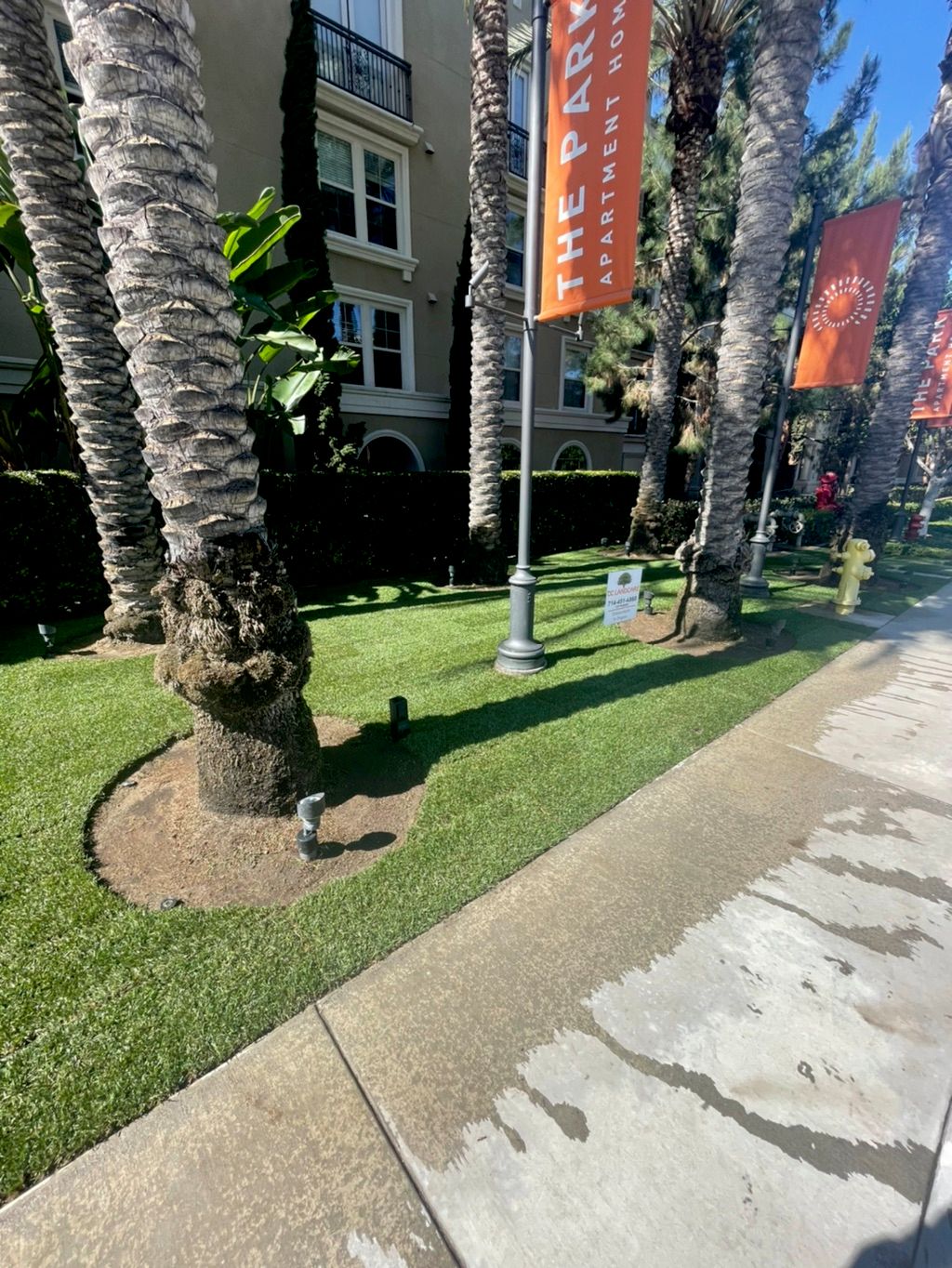 Turf installation 