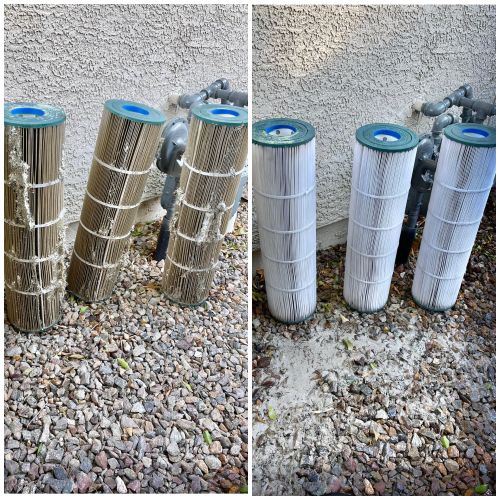 Prior pool company never cleaned filters.  Now it 