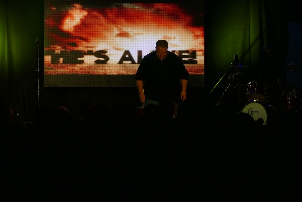 End of a talk at a Youth Conference