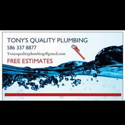 Avatar for Tony’s Quality Plumbing LLC