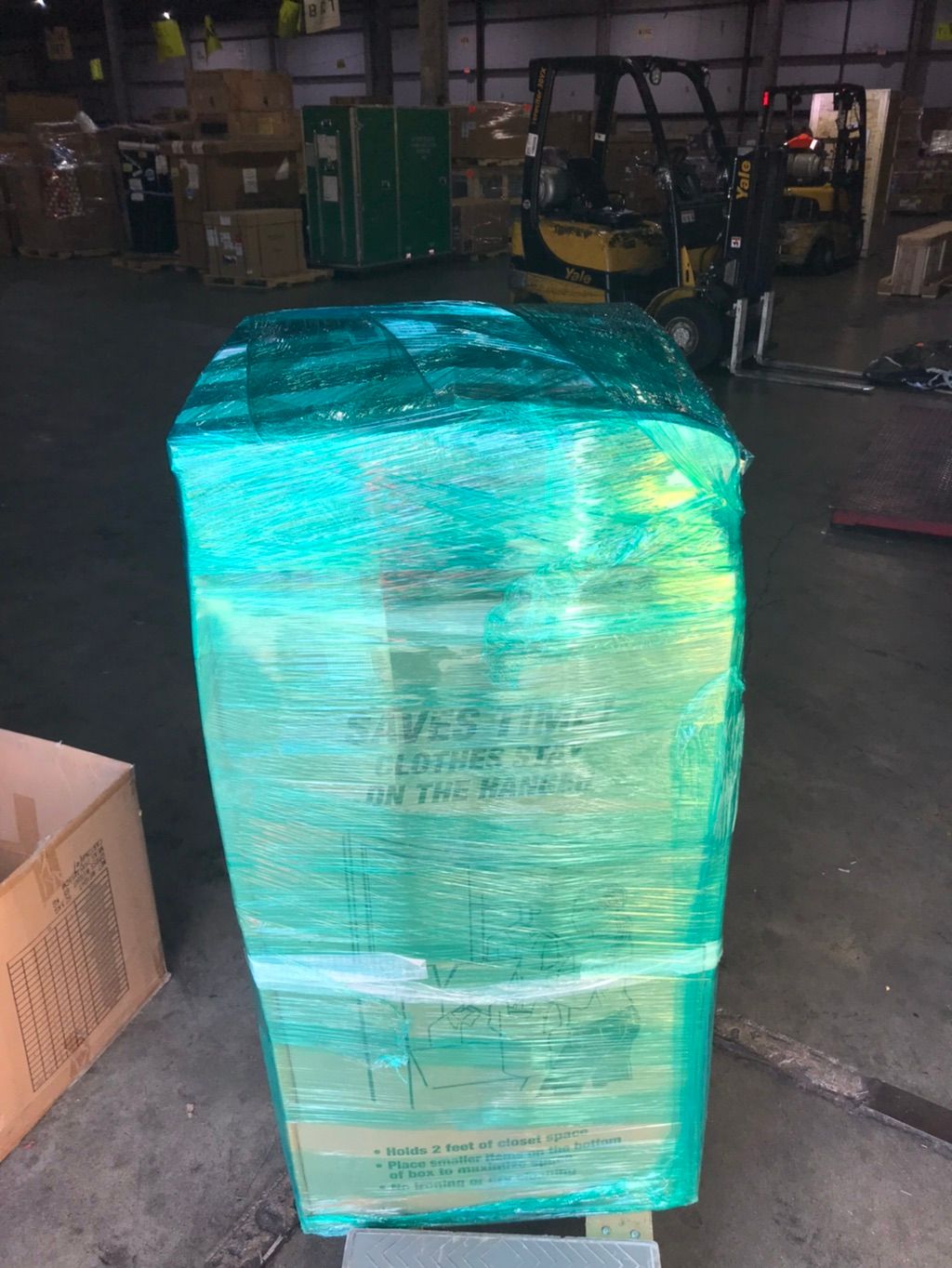 Packed and wrap this box then took it to get it to