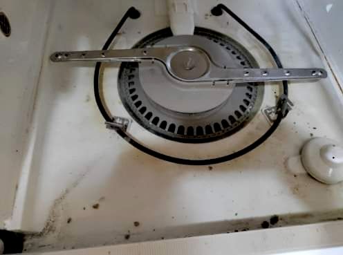 Dishwasher before cleaned 