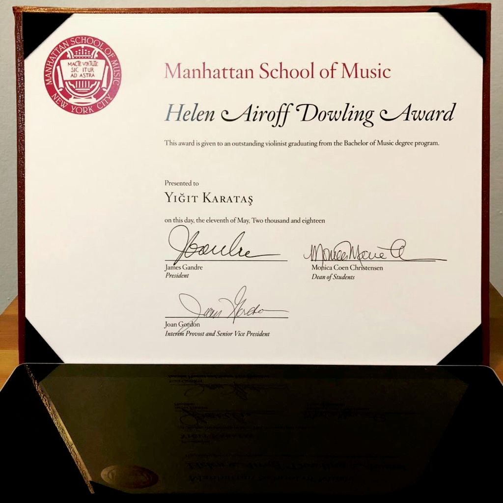 Outstanding Achievement Award in Music