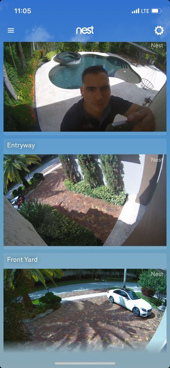 Security camera installation 