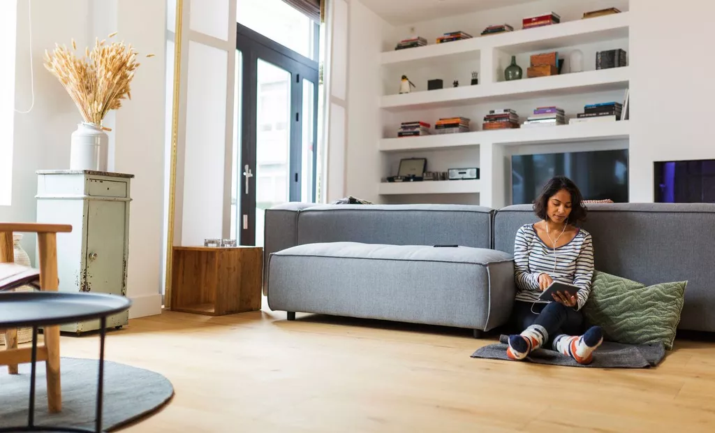 hardwood floors in room