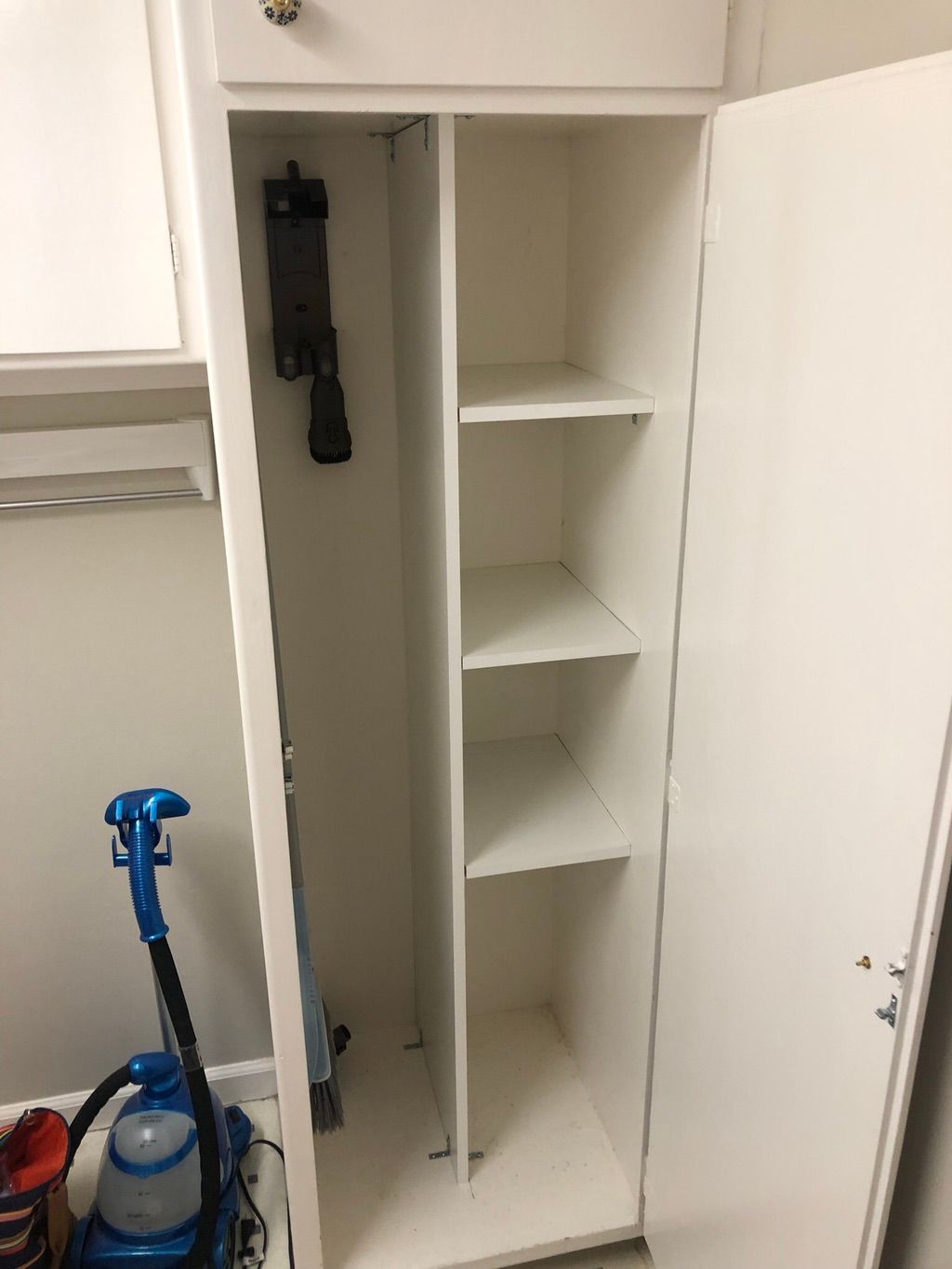 Custom made laundry room cabinet 
