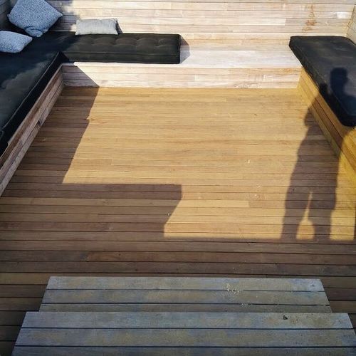 ipe deck and bench South Hamptons
